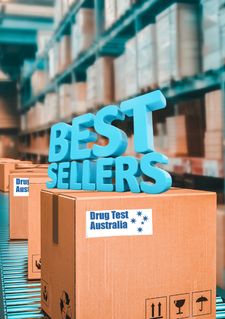 Best Seller drug and alcohol devices, sitting on a carton of best selling devices