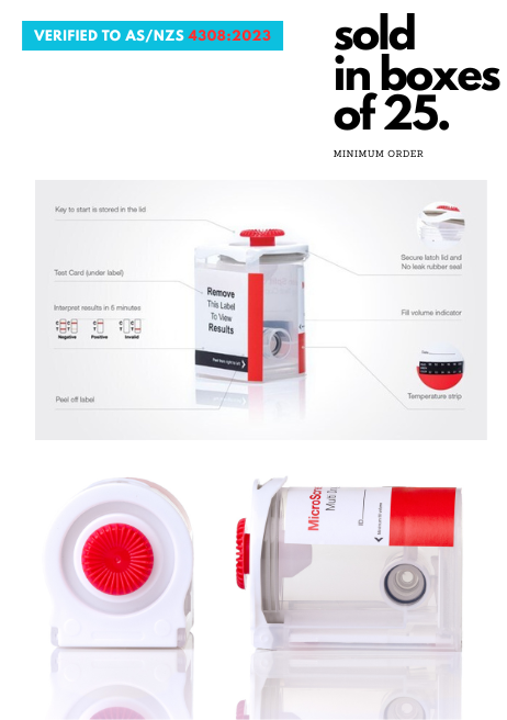 Urine Drug Test Cup AS/NZS 4308:2023 - MicroScreen™ Split Drug Test Cup