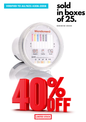 MicroScreen2 device with promotional text about a 40% discount  sold in boxes of 25.  Microscreen 2 Urine cup AS/NZS4308:2008 Drug detection urine cup